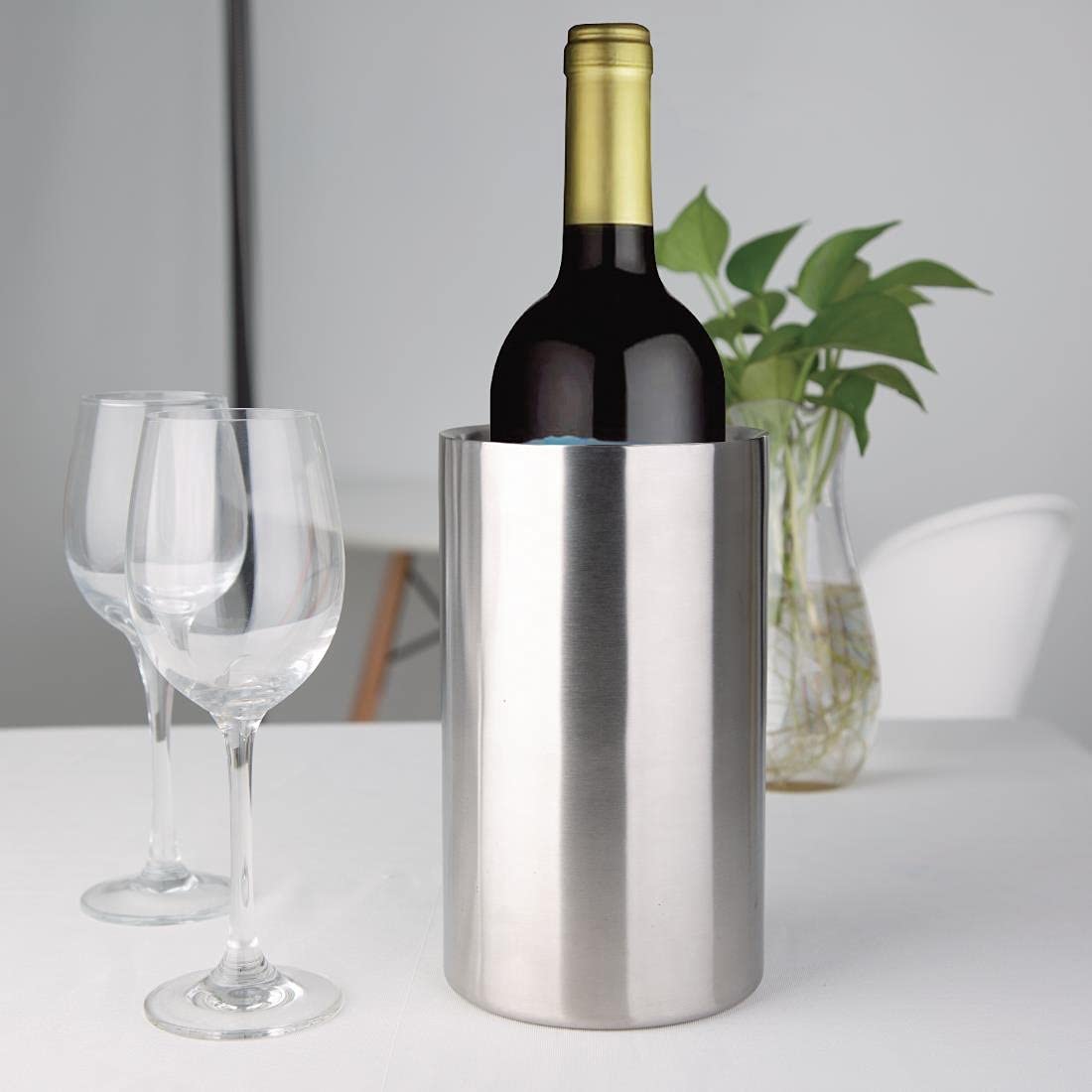 Wine Cooler Double Wall Stainless Steel. 7 3/4(h)