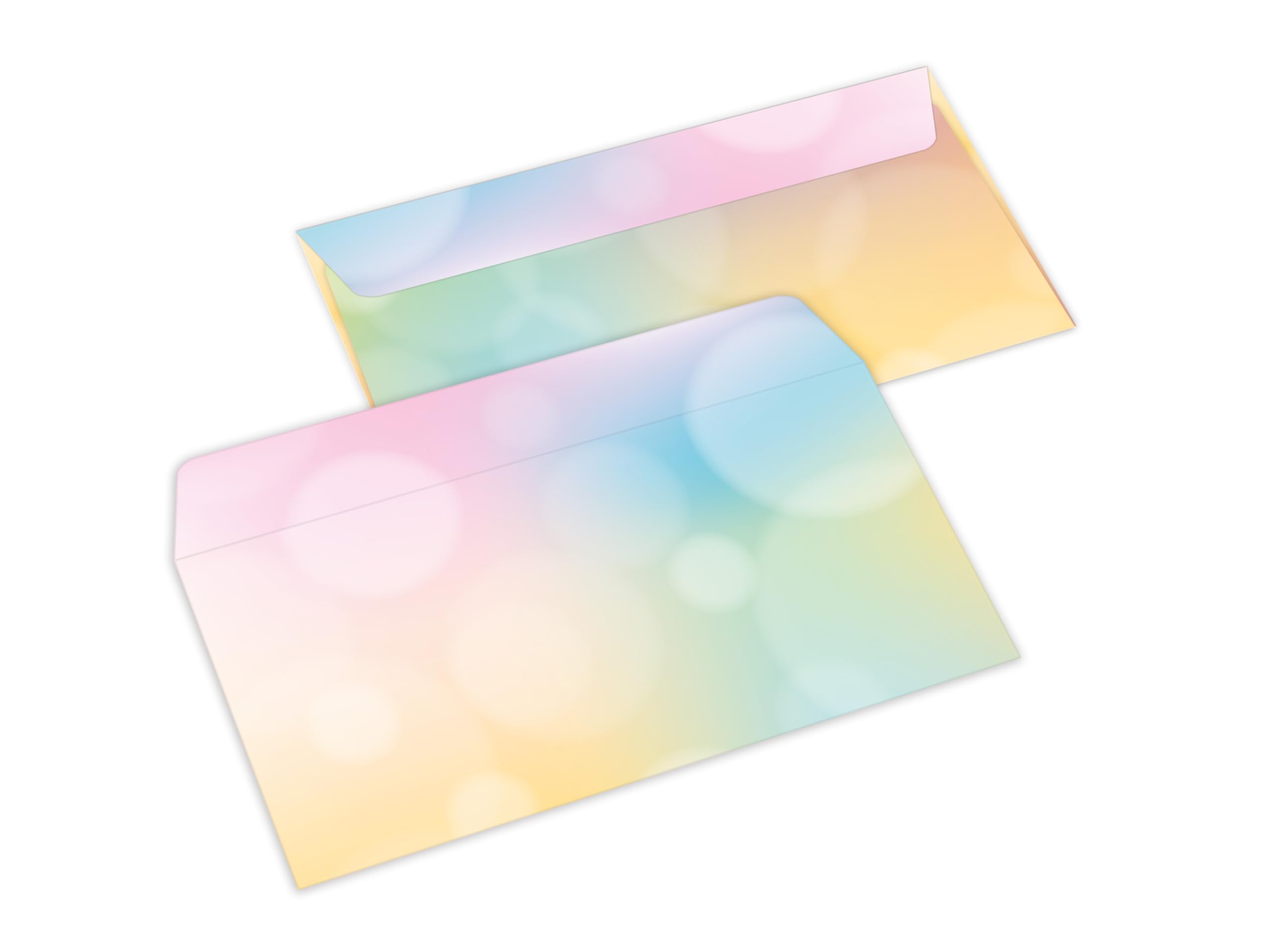 Briefpapier-Set 250 Druckerpapier DIN A4 + 250 Umschläge DIN-lang haftklebend Motiv Blätterzweige beidseitig beschriftbar und bedruckbar für Frühlingspost Ostern Taufe Kommunion Konfirmation Basteln