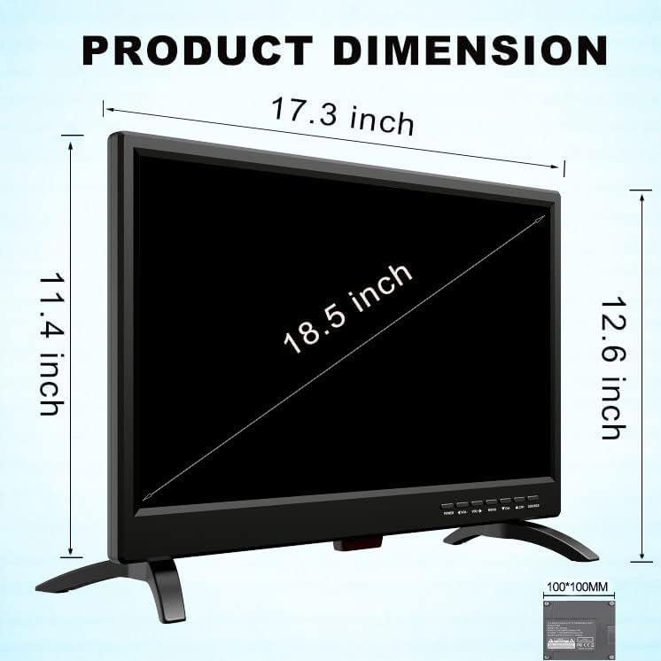 Miniatura 3 de TV LED de pantalla ancha de 19 pulgadas con sintonizadores digitales ATSC HDMIVGARCAUSB, TV de pantalla plana de 19 pulgadas con altavoces duales