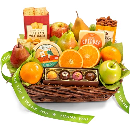 Product Image of the A Gift Inside Thank You Orchard Delight Fruit and Gourmet Basket