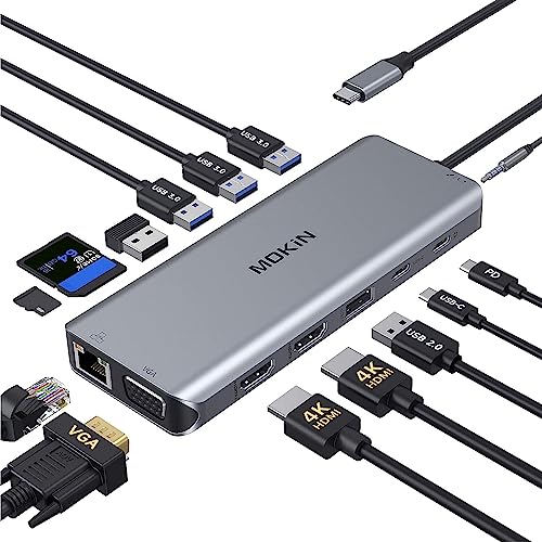Hub portátil de doble pantalla para organizar el escritorio en oficinas en casa 4
