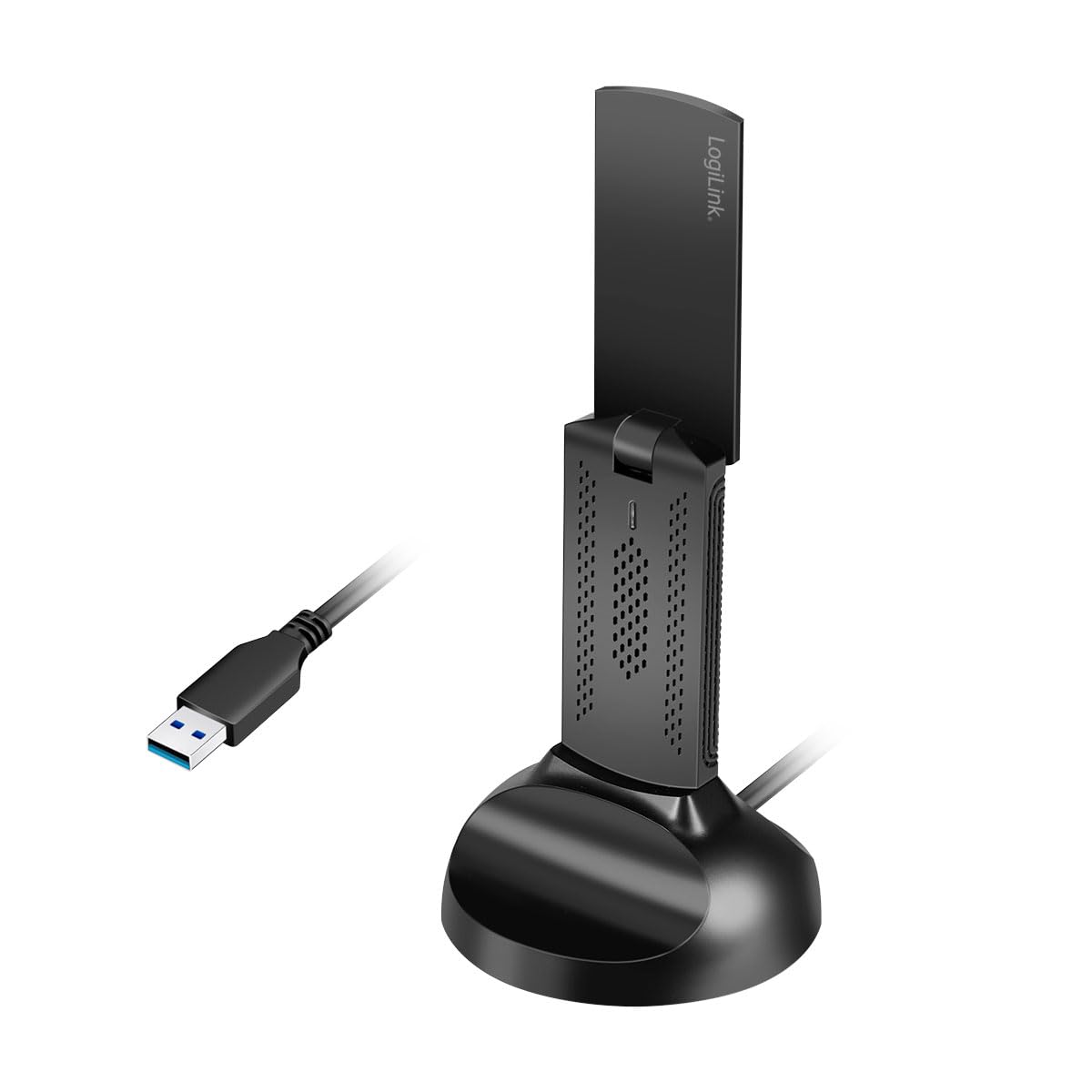 LogiLink WL0251 Wi-Fi 6E USB Adapter 5.8GHz with Magnetic Mount WPA/WPA2 WPA3 5W LED