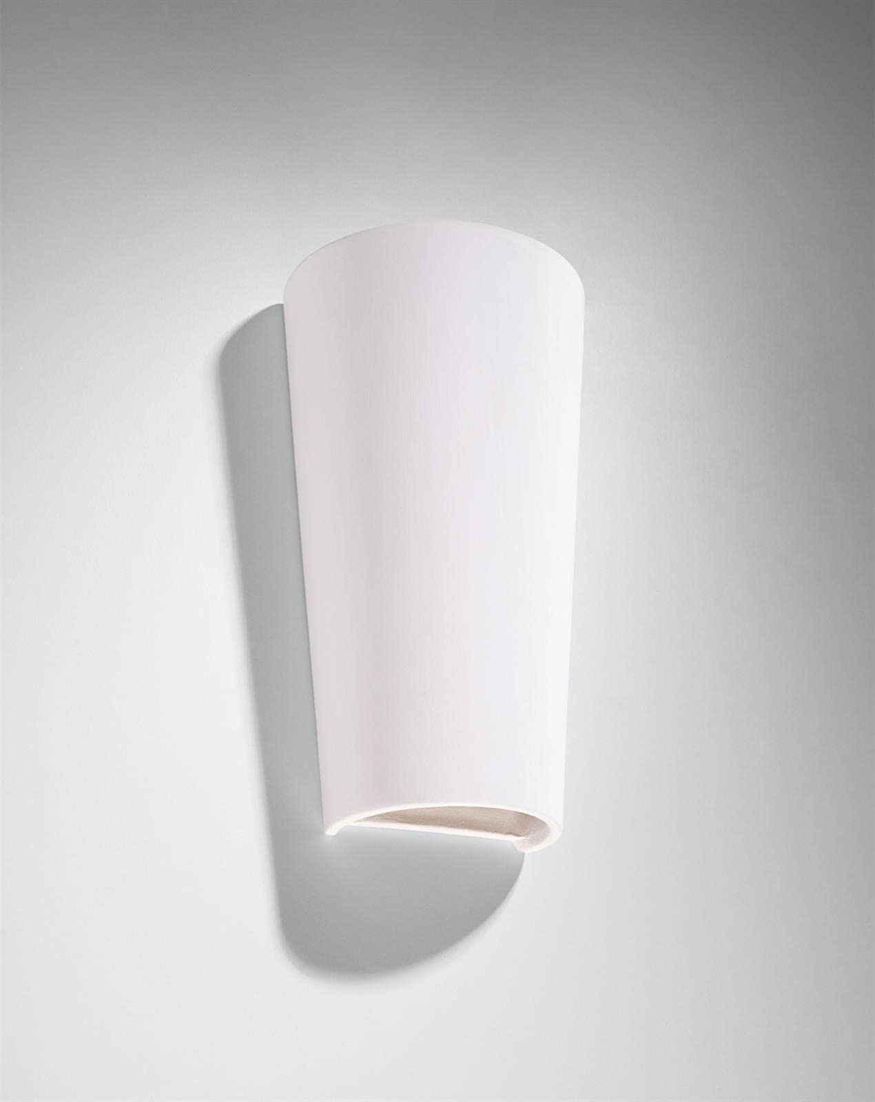 B&Q -  Luminosa Lana Up & Down Plaster Wall Lamp White E27