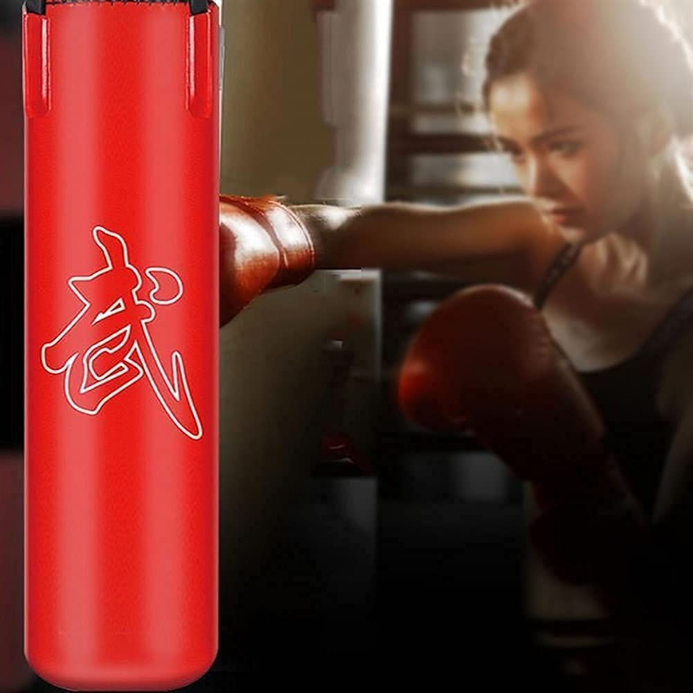 Worek bokserski, worek bokserski, ciężkie pudełka, odporny na rozdarcie ze skóry PU pokrowiec na worek bokserski, wiszący niefilcowany worek na piasek, kickboxing, muay thai, domowa, siłownia