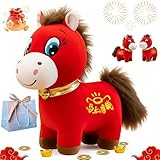 NNBWLMAEE Year of The Horse 2026 Plush, 7.87in Funny Smiling/Crying Horse...