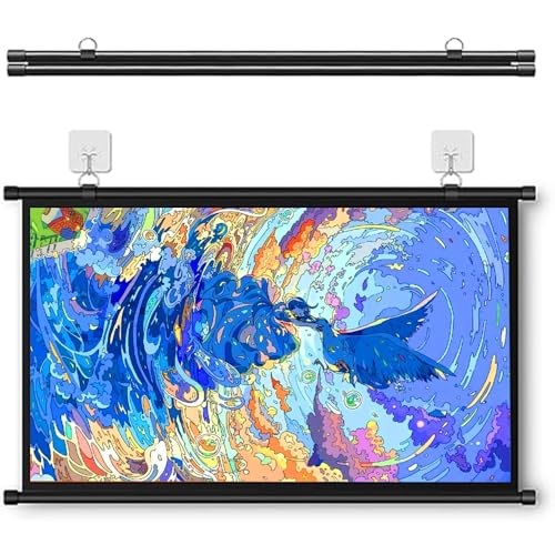 Pantalla Manual Retráctil 72 pulgadas 16:9 para Proyector