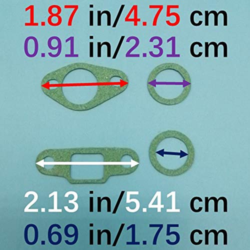 Image of Engine Rebuild Gasket Set Kit Compatible with Tecumseh 143661052 4-Cycle ECH90 H25 H30 H35 HSK30 HSK35 HXL35 33233 33233A New Z442