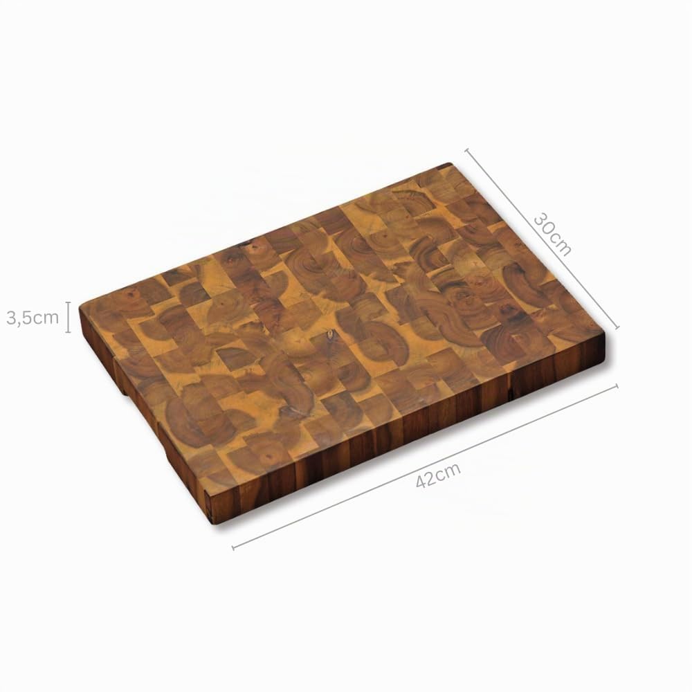 Kesper Tagliere in Legno di Acacia, Legno, Marrone, 42 x 30 x 4 cm