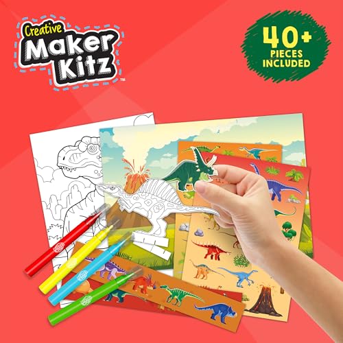Bladez Toyz Dinosaurs Sticker Activity Set, Creative Fun with Stickers & Colouring - Image 3