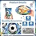 Yingoto 179pcs Soccer Birthday Party Decorations Complete Party Tableware Set, for 25 Guests, Soccer Party Decorations includes HD Printed 300 gsm Thick Paper Plates, Waterproof Tablecloth