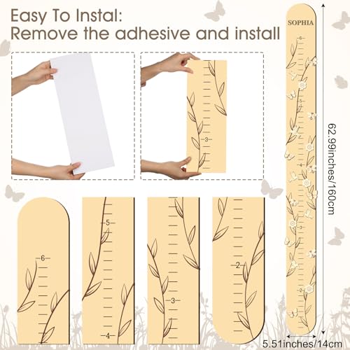 DoubleFill Kids Growth Height Chart for Wall 63