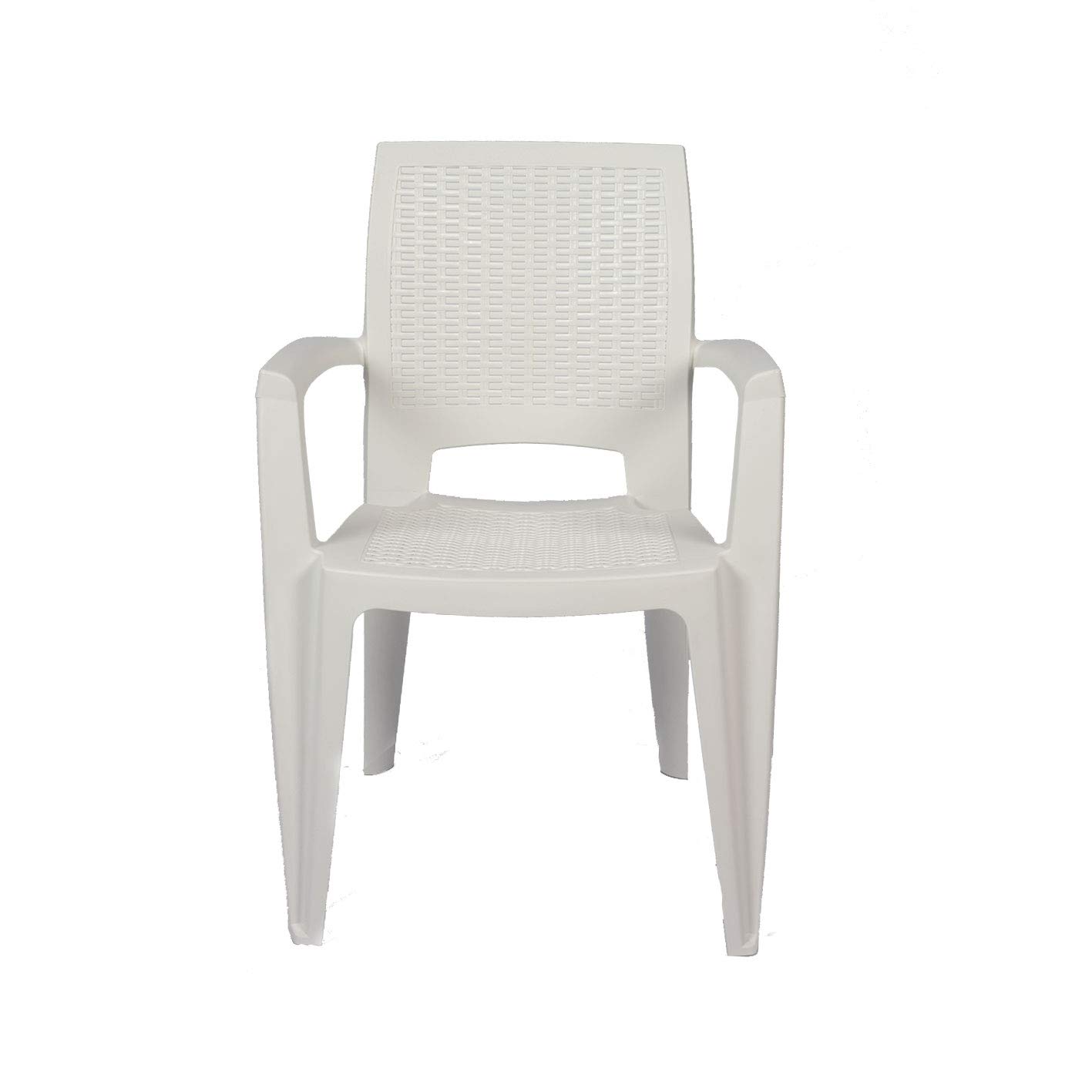 CREVICOSTA QUALITY MARK MARCAS DE CALIDAD - Caribe - Lote de 4 Sillas de Resina. 85 x 54 x 57 cm (Blanco)