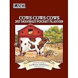 Lang 2017 Cows Cows Cows Monthly Pocket Planner, 4.5 x 6.5 inches (17991003168)