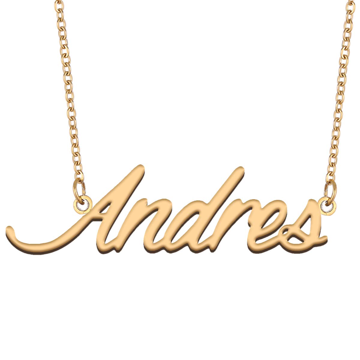 AoloshowPersonalized Name Necklace Custom Any Name Necklaces Jewelry for Womens New Mom Bridesmaid Gift