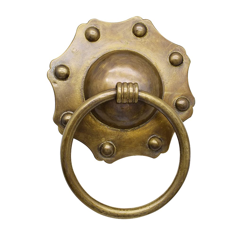Aldaba para puerta principal de metal antiqued con acabado artesanal grandioso