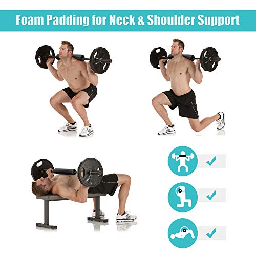 Hip Thrust Barbell Squat Pad Per Allenamento Di Sollevamento Pesi In Palestra Supporto Per Spalle E Collo Pad In Schiuma Per Barra Di Spinta Nero