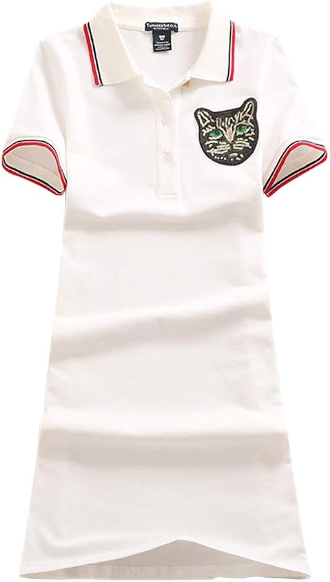Amazon Co Jp Asherangel ポロワンピース ポロシャツワンピース レディース チュニック 半袖 ボーダー 無地 刺繍 猫柄 スリム Iライン ひざ丈 Uvカット 女性用 可愛い 3color 服 ファッション小物 Amazon Co Jp Asherangel ポロワンピース ポロシャツワンピース レディース チュニック 半袖 ボーダー 無地 刺繍 猫柄 スリム Iライン ひざ丈 Uvカット 女性用 可愛い 3color 服 ファッション小物