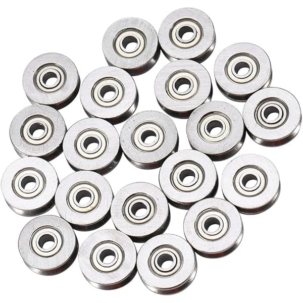 SHOKITECH V623ZZ 623VV V Groove Guide Pulley Rail Ball Bearings Metal-(Pack of 20)-image-5