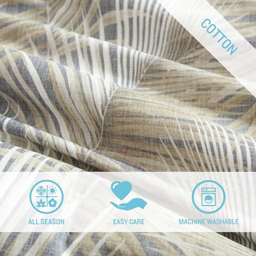 Parure de lit 100% coton ultra doux King Size de qualité supérieure marron
