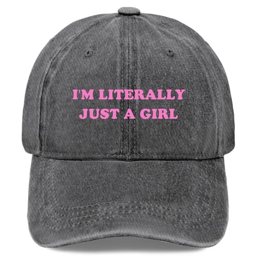 I am Literallys Just A Girls Baseball Hats for Women Running Hats for Women's Adjustable Caps Baseball Cap Women