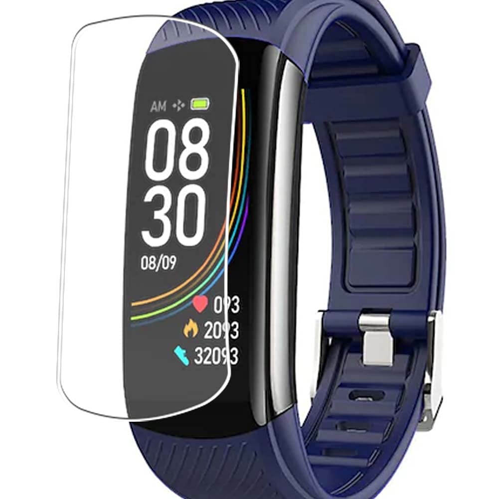 Vaxson 3-Pack Screen Protector, compatible with Blumelody V17 C6 C6T Fitness Tracker, TPU Guard Film Protectors Sticker [NOT Tempered Glass ] New Version