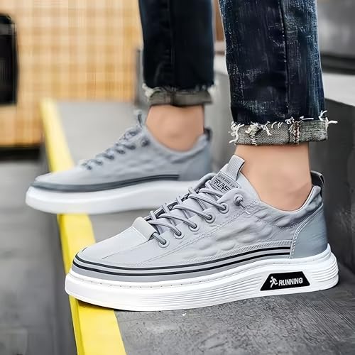 Mens Slip On Walking Shoes Non Slip Running Shoes Workout Shoes Breathable Fashion Sneakers3