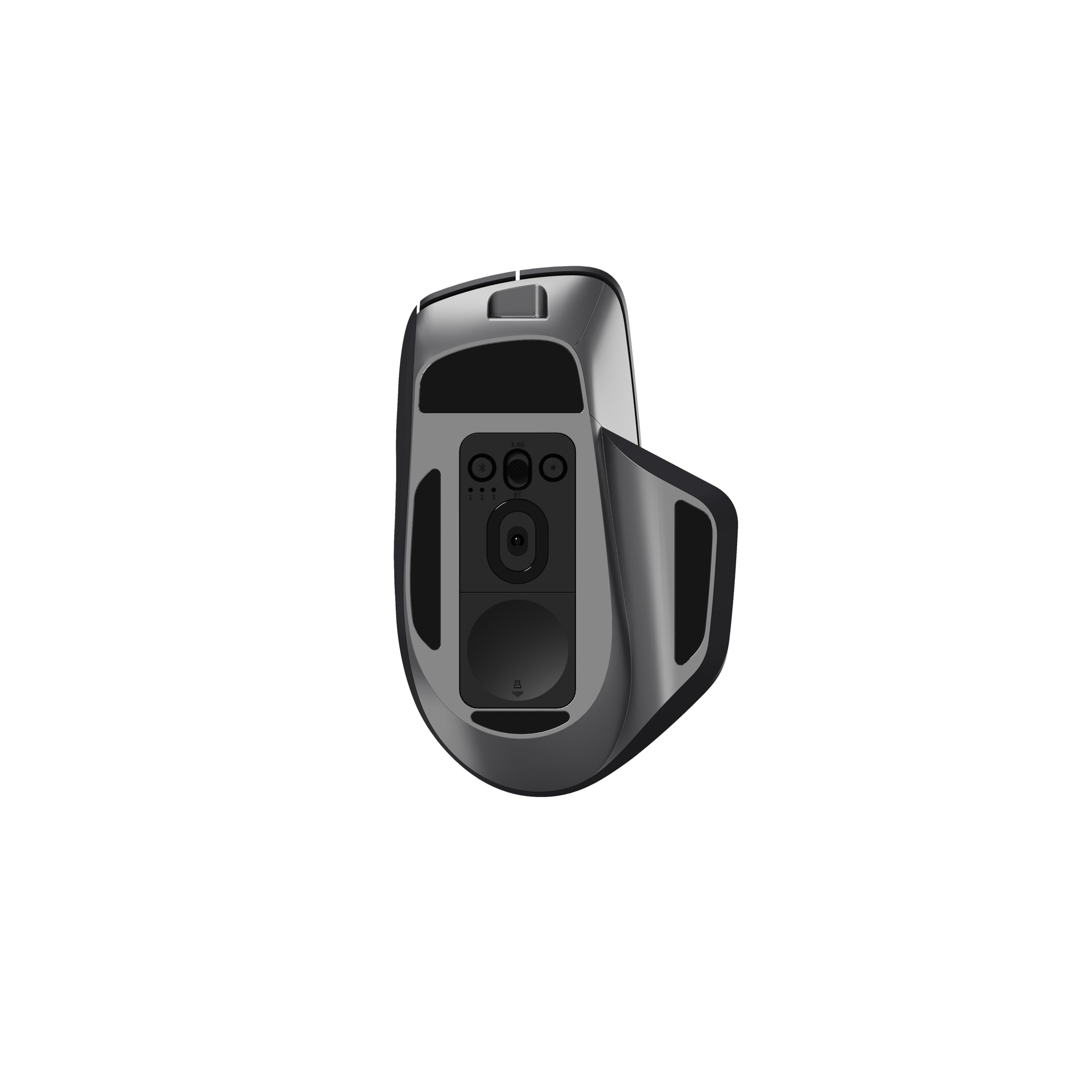Rapoo I Souris sans Fil MT760MW, Souris Optique avec Adaptateur, 4000 dpi, 2,4 GHz, Batterie Rechargeable, Noir
