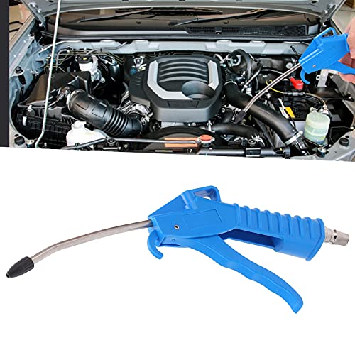 Air Blow Gun, Rubber Guard Bent Air Flow Nozzle, Pneumatic Air Compressor Accessories Dust Cleaning Tool, Industrial Household Air Blower Gun With Tip Quick Connector, High Pressure Dust Removal #TOP3