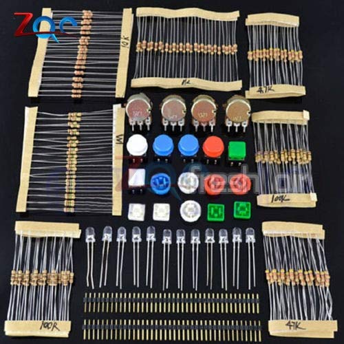 Electronic Parts Pack KIT for ARDUINO Component Resistors Switch Button