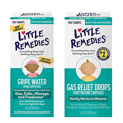 Little Remedies Gripe Water 4 Oz And Gas Relief Drops 0.5 Oz Pack, Safe For Newborns #TOP11