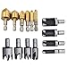 Ginode 8 pcs 5/8" 1/2" 3/8" 1/4" Wood Plug Cutter Tool Drill Bits Set + 6PCS 1/4'' Hex Shank HSS 5 Flute Countersink Drill Bit Set (14pcs)
