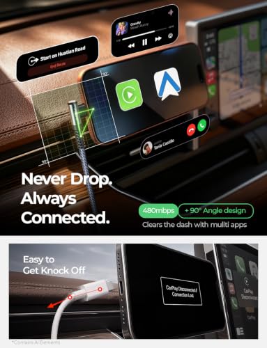 Image of AINOPE USB A to USB C Cable 1FT 2 Pack Type C Charger Fast Charging Cord