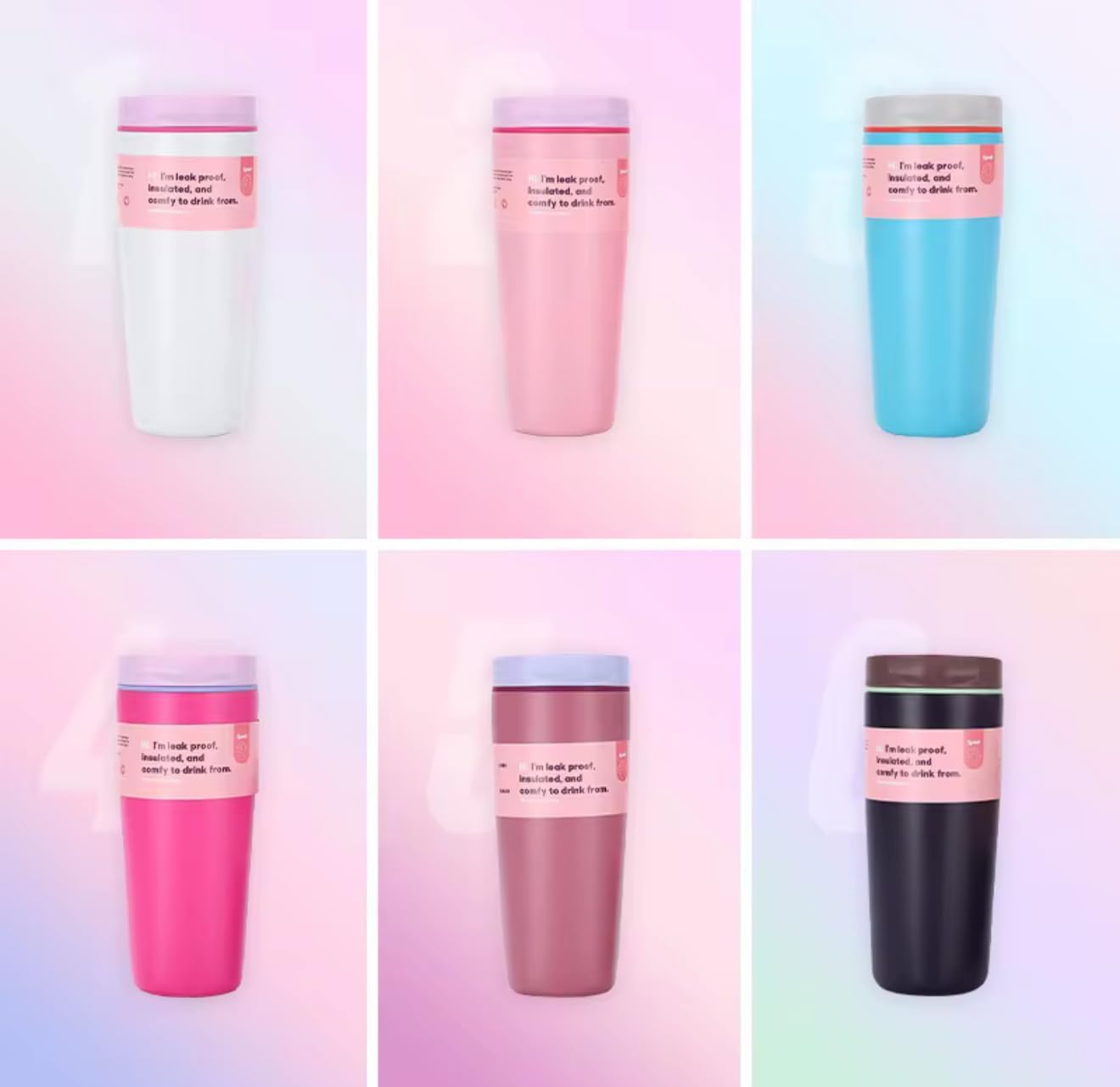 Stainless steel travel mug with lid - Image 5