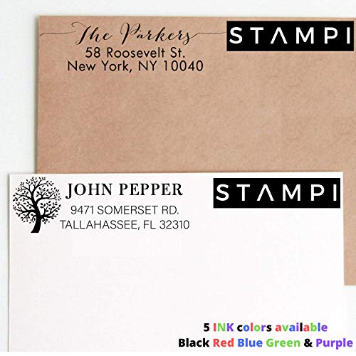 Custom Address Stamps Self Inking Or Wood Handle 10+ Designs! Return Address Stamp Rubber Stamper Self Inking Personalized Customized Stamp Return Address Floral Wedding Script Labels Calligraphy Mail #TOP2