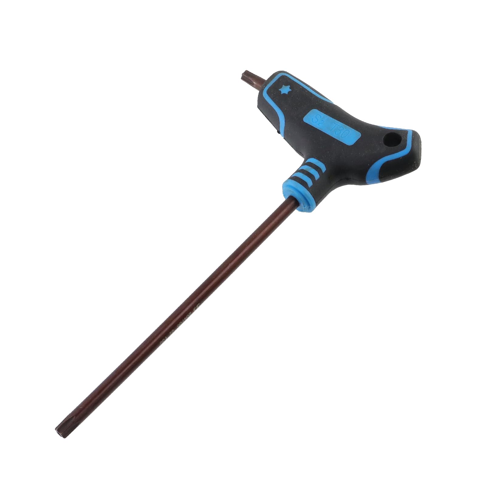Antrader T30 Torx Screwdriver,S2 Steel Anti Tamper Proof Torx Key(Blue)