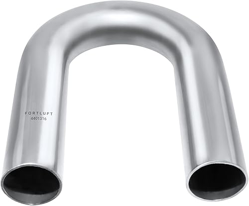 Miniatura 6 de Fortluft Tubo de escape universal curvo y codo, de acero inoxidable, recto, 2.50 pulgadas63.5 mm