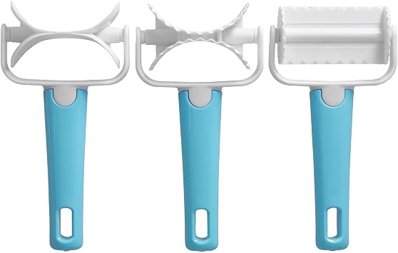3Pcs Dough Cutter Roller Set DIY Dumpling Roller Cutter Pastry Baking Tools Dumpling Cutter Tool for Wonton Biscuit Cookies Dumpling Cake Making