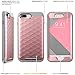 Clayco iPhone 8 Plus Case, iPhone 7 Plus Case, Hera Series Full-Body Rugged Case with Built-in Screen Protector Compatible with Apple iPhone 7 Plus 2016/ iPhone 8 Plus 2017 (Rosegold)
