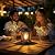 Hanging Solar Lanterns Outdoor Waterproof - 2 Pack Lanterns Decorative Outdoor Patio Decor with Clip Solar Lantern for Outside - Outdoor Lanterns for Patio Garden Waterproof Gifts for Women Mom Family