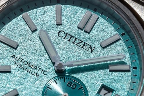 Image of Citizen Zenshin Super Titanium Lightweight Automatic Men's Watch | 5X Harder, 40% Lighter, Scratch & Rust Resistant | Integrated Bracelet | Small Seconds | 100M Water Resistance | NJ0180-80M