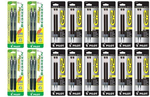 Pilot BeGreen Precise Gel RT Bolígrafos con tinta negra