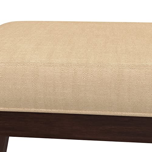 Morgan Wood And Upholstered Backless Vanity Stool (Espresso) #TOP5