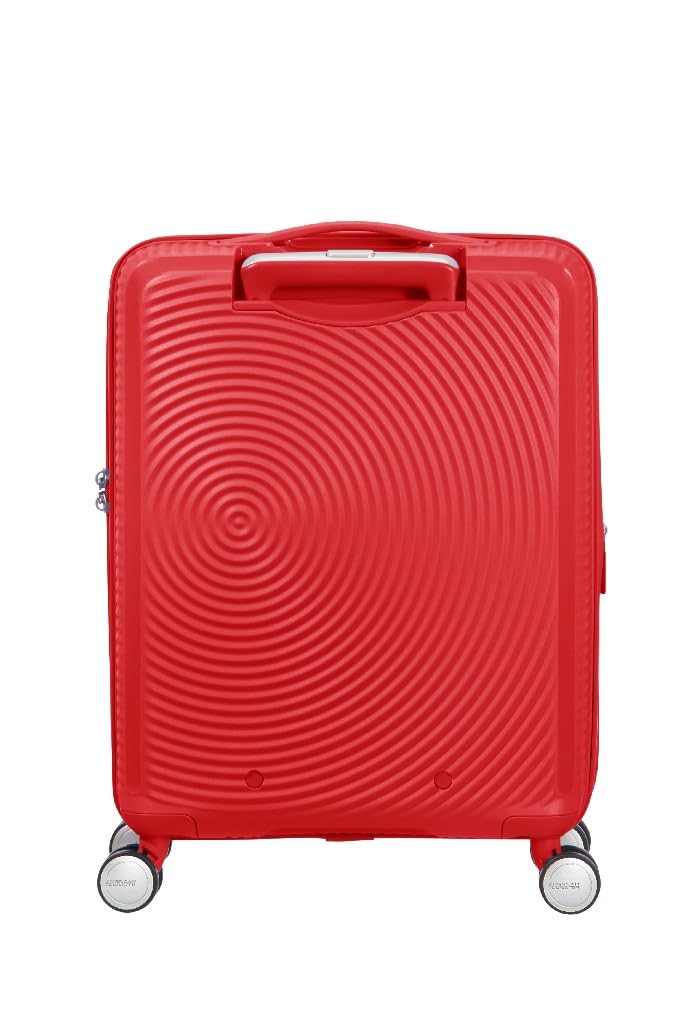 American Tourister Soundbox - Bagaglio a mano espandibile Spinner S, 55 cm, 41 L, Rosso (Coral Red)