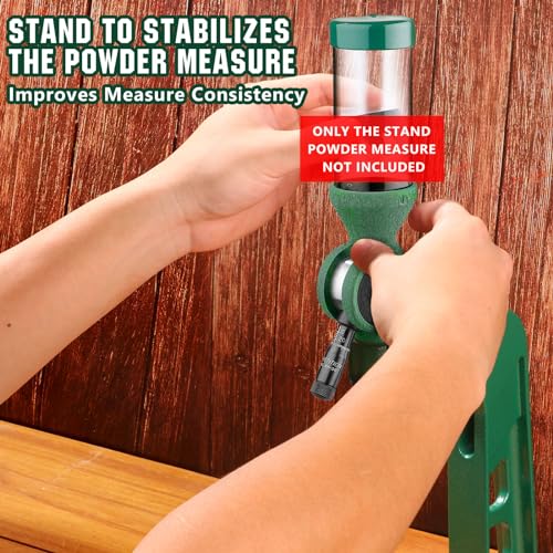 Powder Measure Stand, Professional Grade 7/8\"-14 Thread Powder Measure Stand, Reloading Equipment, Measure Stand with Heavy Duty Die Cast Aluminum Construction
