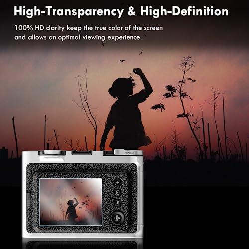 Rieibi [3 Pack LCD Screen Protector for Fujifilm Instax Mini EVO Instant Camera/X-Pro1 Camera, 0.25mm 9H Hardness Tempered Glass Film for Fuji instax evo/ XPRO1