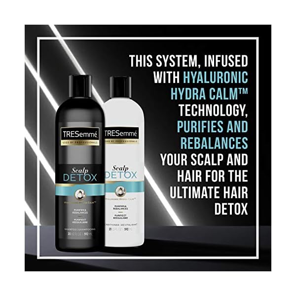 TRESemme-Shampoo-for-Dry-and-Itchy-Scalp-Scalp-Detox-Shampoo-to-Purify-Hair-and-Scalp-from-Build-Up-and-Excess-Oils-20-oz-4-Count TRESemmé Shampoo for Dry and Itchy Scalp Scalp Detox Shampoo to Purify Hair and Scalp from Build-Up and Excess Oils, 20 Fl Oz (Pack of 4)