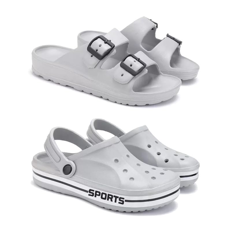 WINGSCRAFT Men's Rover Lightweight Comfortable| Slides|Clogs| Sandals with Adjustable Back Strap for Men Multicolor Combo(AC)-3114-3067-picture-32