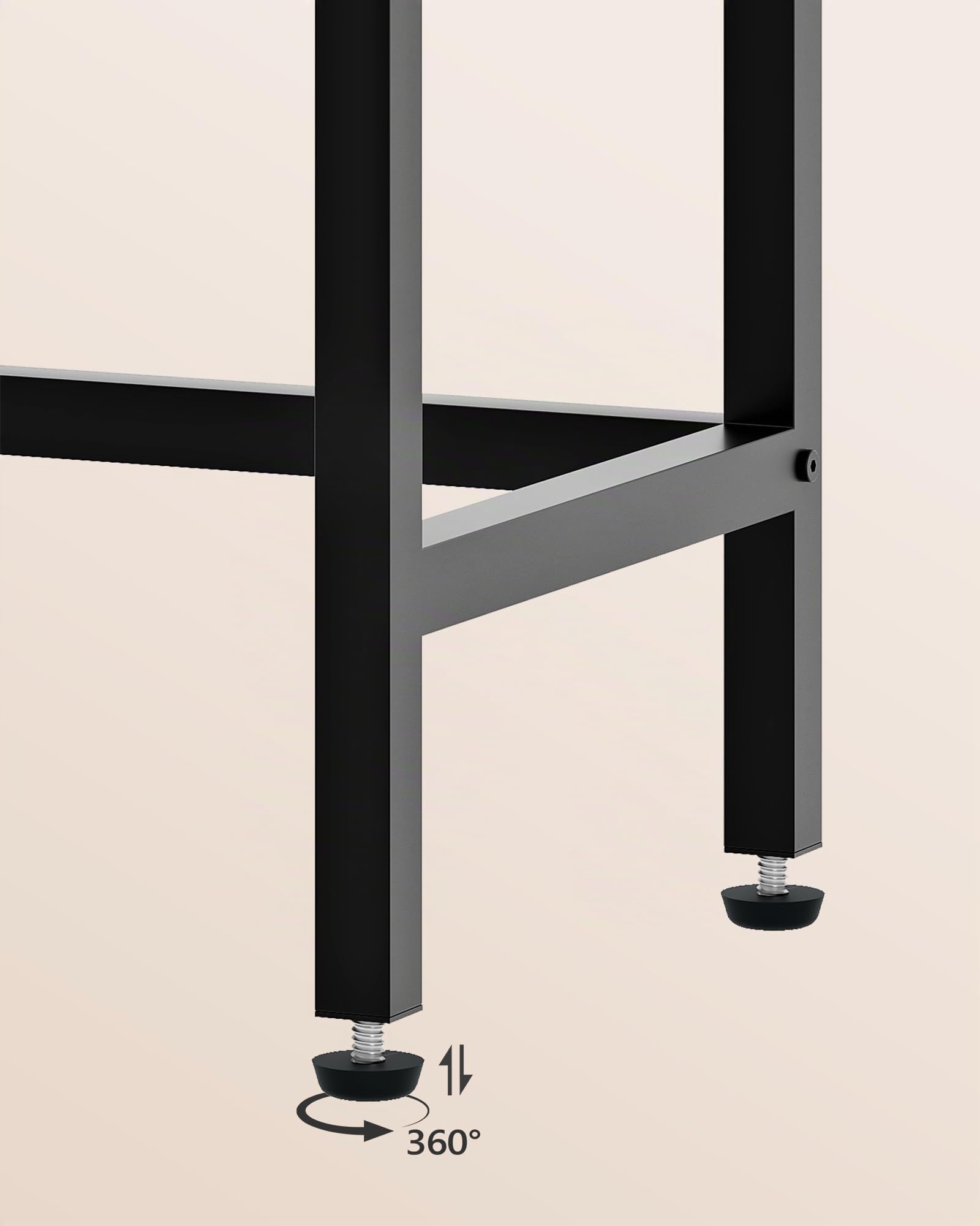 CHOEZON Juego de Mesa de Bar y 2 Taburetes, Mesa Alta Plegable de 100 cm, Estilo Industrial, para Comedor, Salón o Bar, Marrón Rústico y Negro DTBT02BF