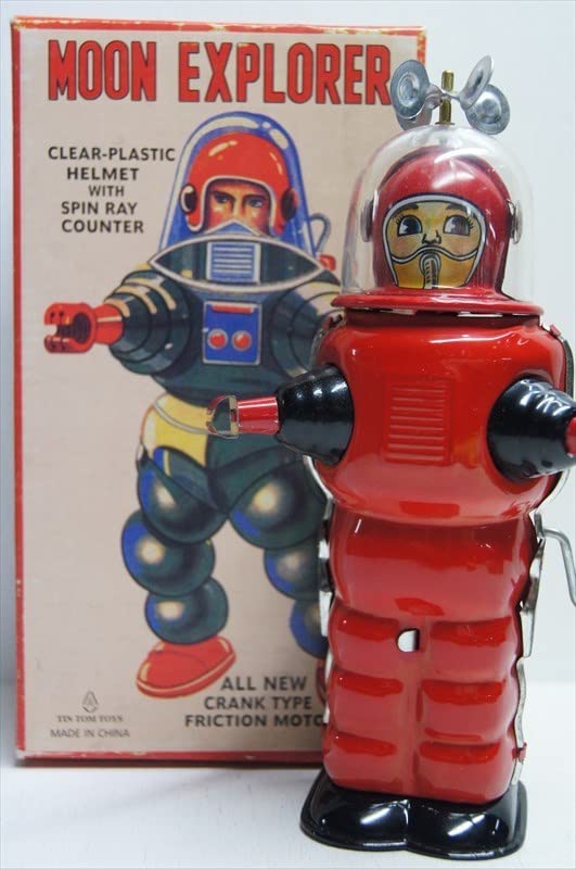 Amazon.co.jp: TIN TOM TOYS MOON EXPLORER レッド ブリキ