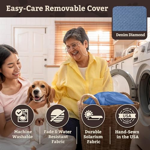 Image of SNOOZER PET Products Lookout 1 Dog CAR SEAT, Denim Diamond, Small
